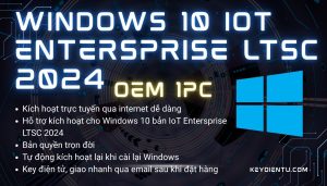 Bản quyền Windows 10, 11 Iot Enterprise LTSC 2024 (Bản OEM, kích hoạt trực tuyến)